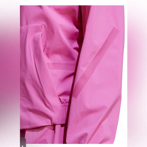 NWT Adidas  Pink Women's woven Full zip Track Jacket $110 Fuchsia Sz XL - Picture 7 of 9